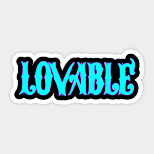 lovable Sticker